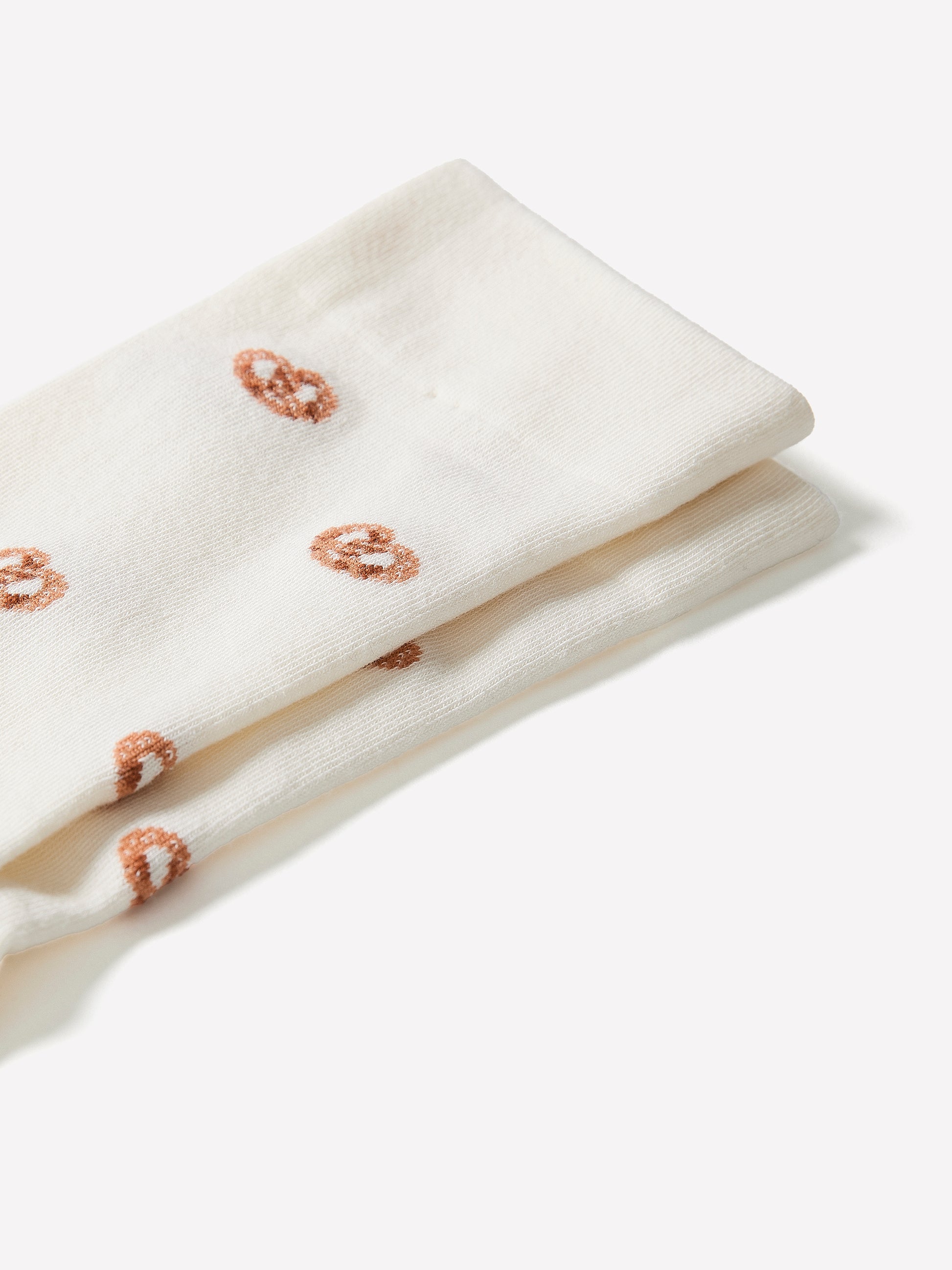 Crew Socks Cotton Blend Pretzel Pattern