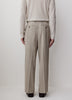 Straight Fit Brushed Oat Pleated Pants