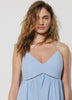 Sleeveless Sweetheart Maxi Dress with Eyelets