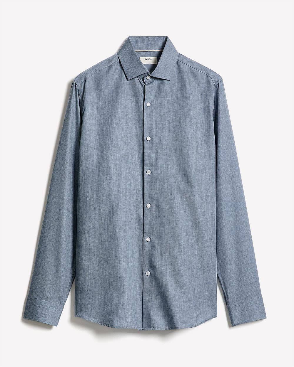 Tailored Fit Heather Dress Shirt