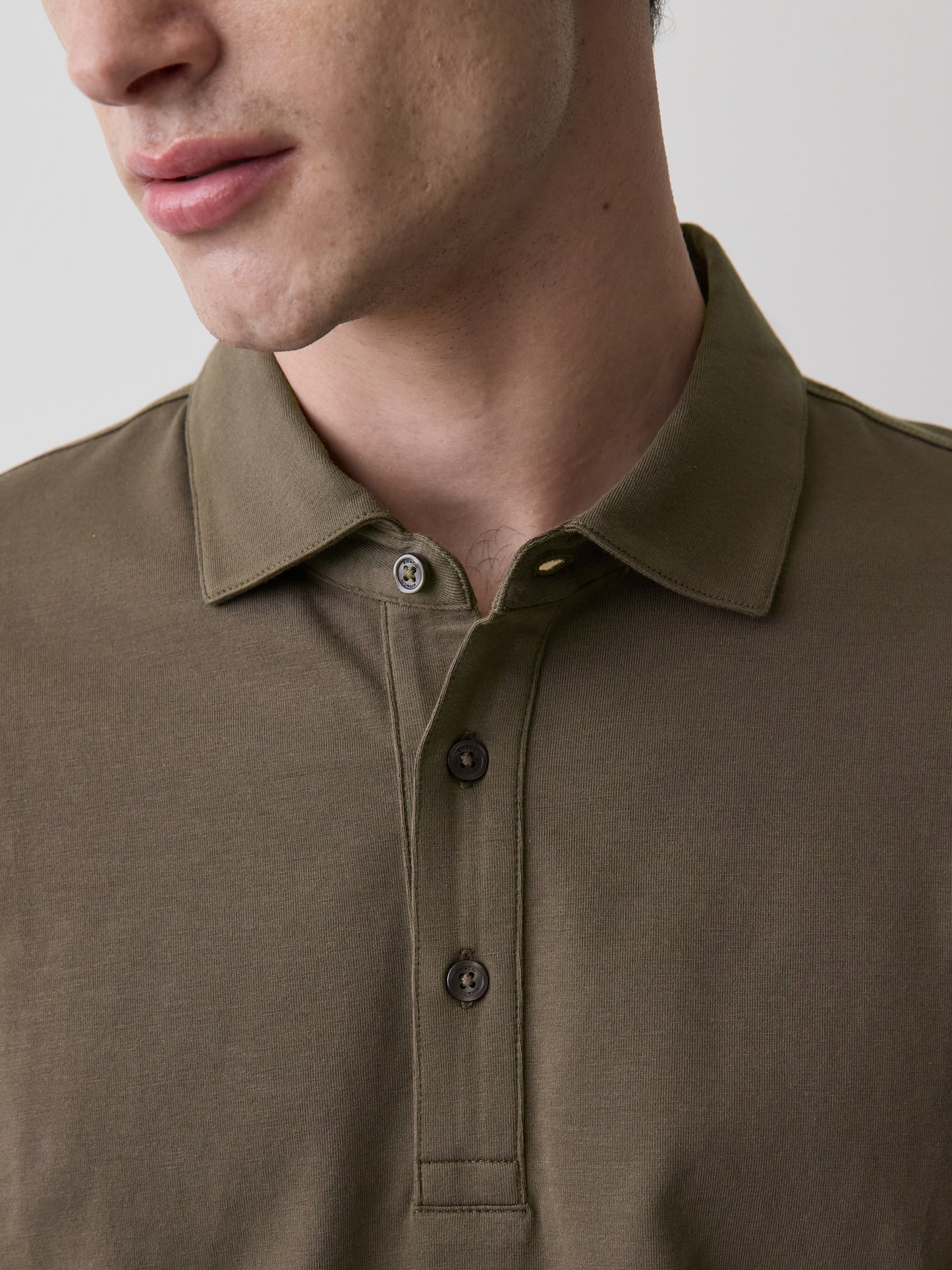 Polo à Manches Courtes en Coton Supima (R)