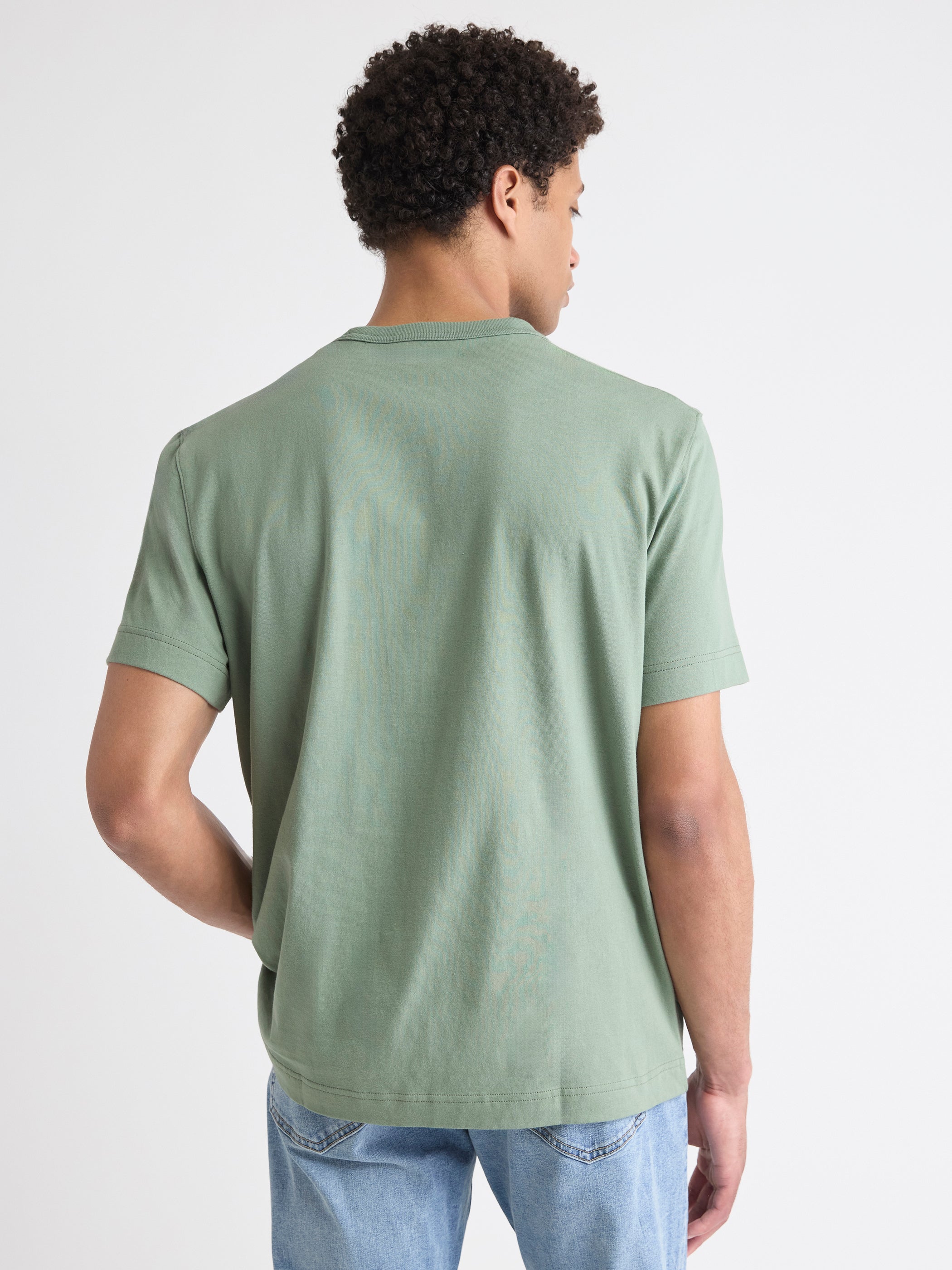 T-Shirt Essentiel à Manches Courtes et Col Rond