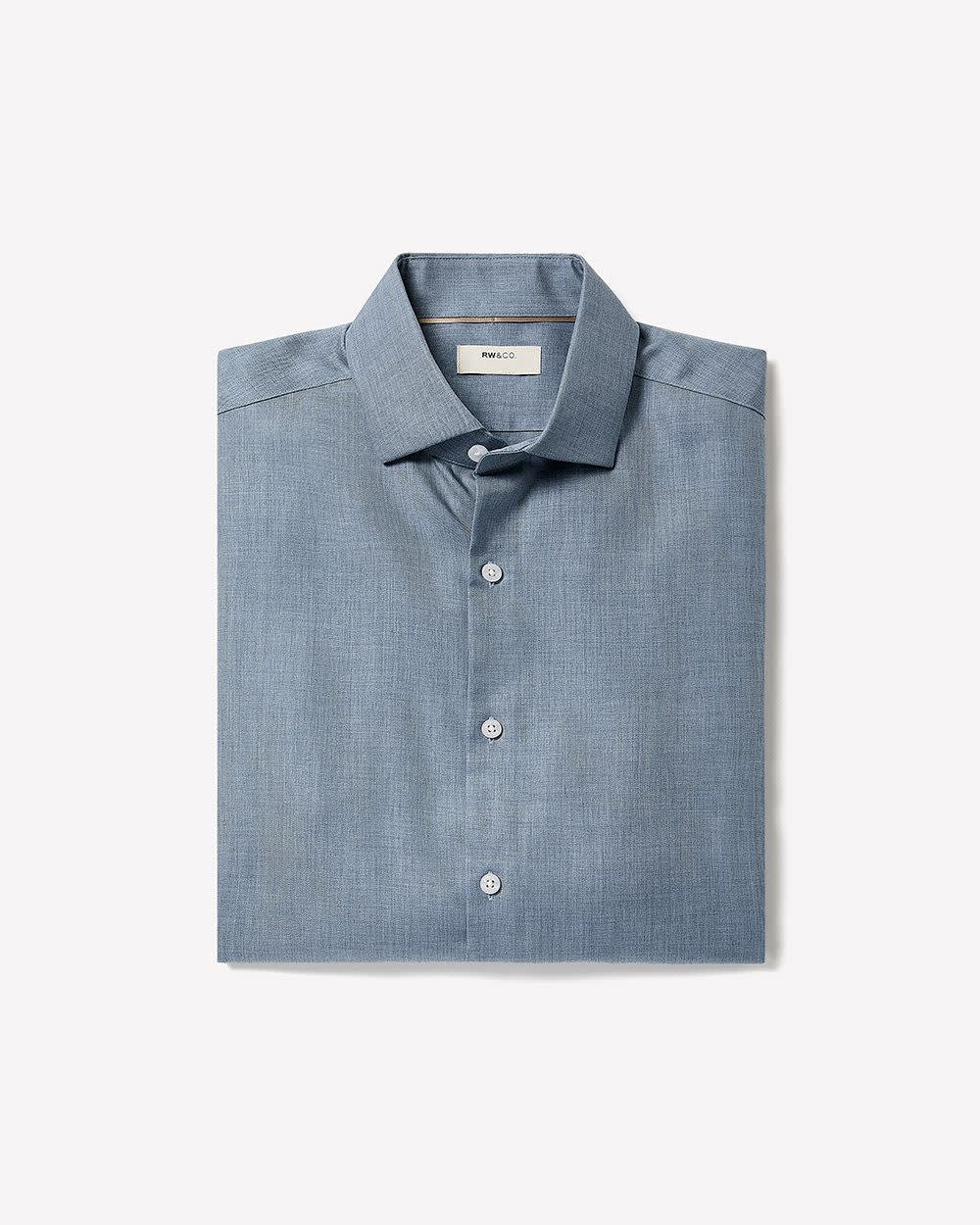 Tailored Fit Heather Dress Shirt