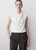 Woven Blouse Luxe Crepe Cowl Neck