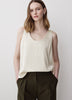 Woven Satin Cami Blouse U Neck