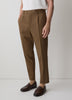 Tapered Wool Blend Mens Woven Pant