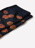 Men's Knit Socks, Viscose Blend, Floral Pattern