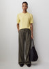 Pull-On Mid-Rise Wide-Leg Pant