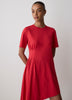Asymmetric Cotton Jersey Knit Dress