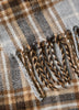 Plaid Scarf with Fringes