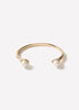 Open Cuff Bracelet With Pearls