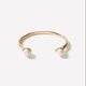 Open Cuff Bracelet With Pearls