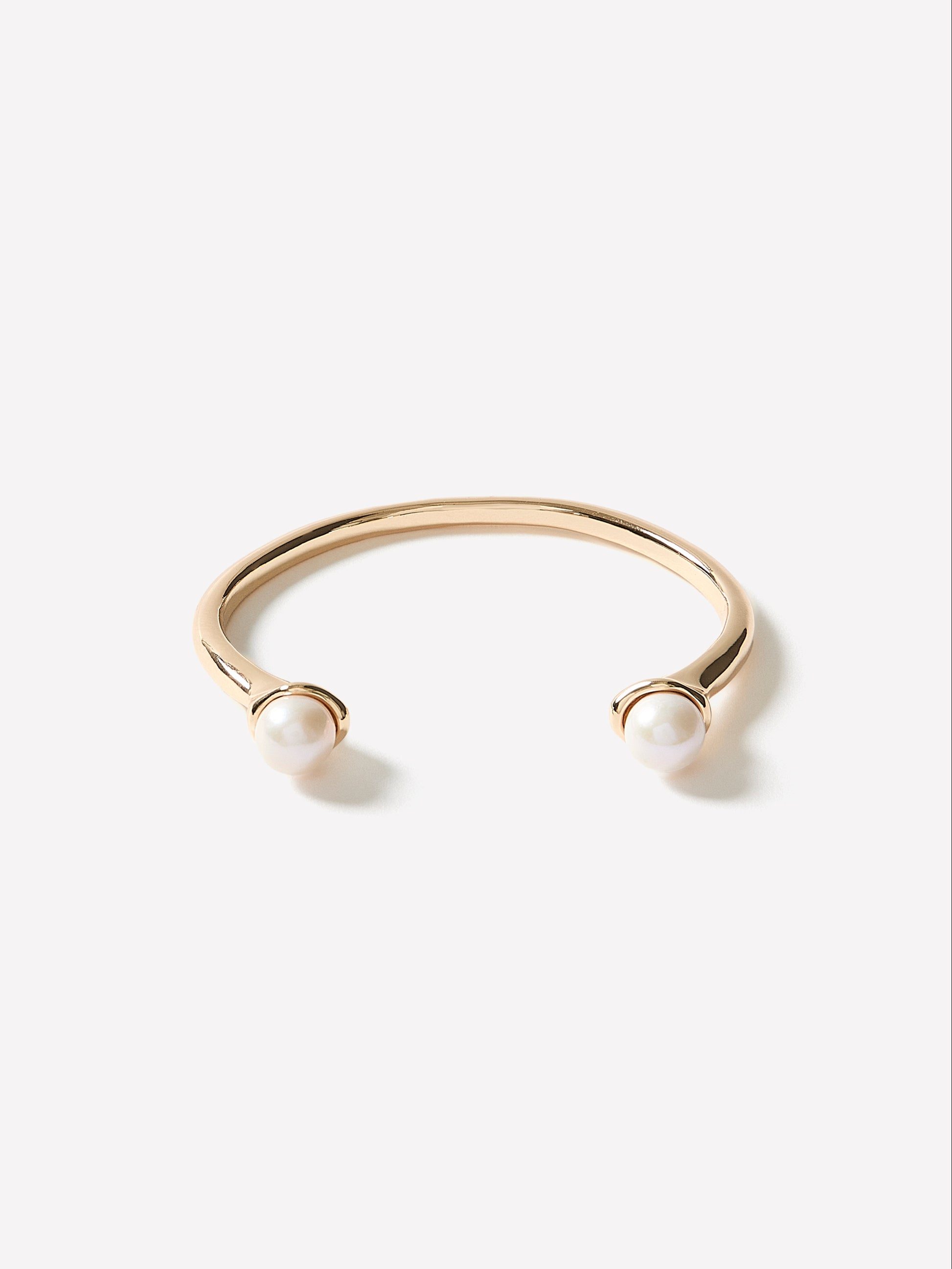 Open Cuff Bracelet With Pearls
