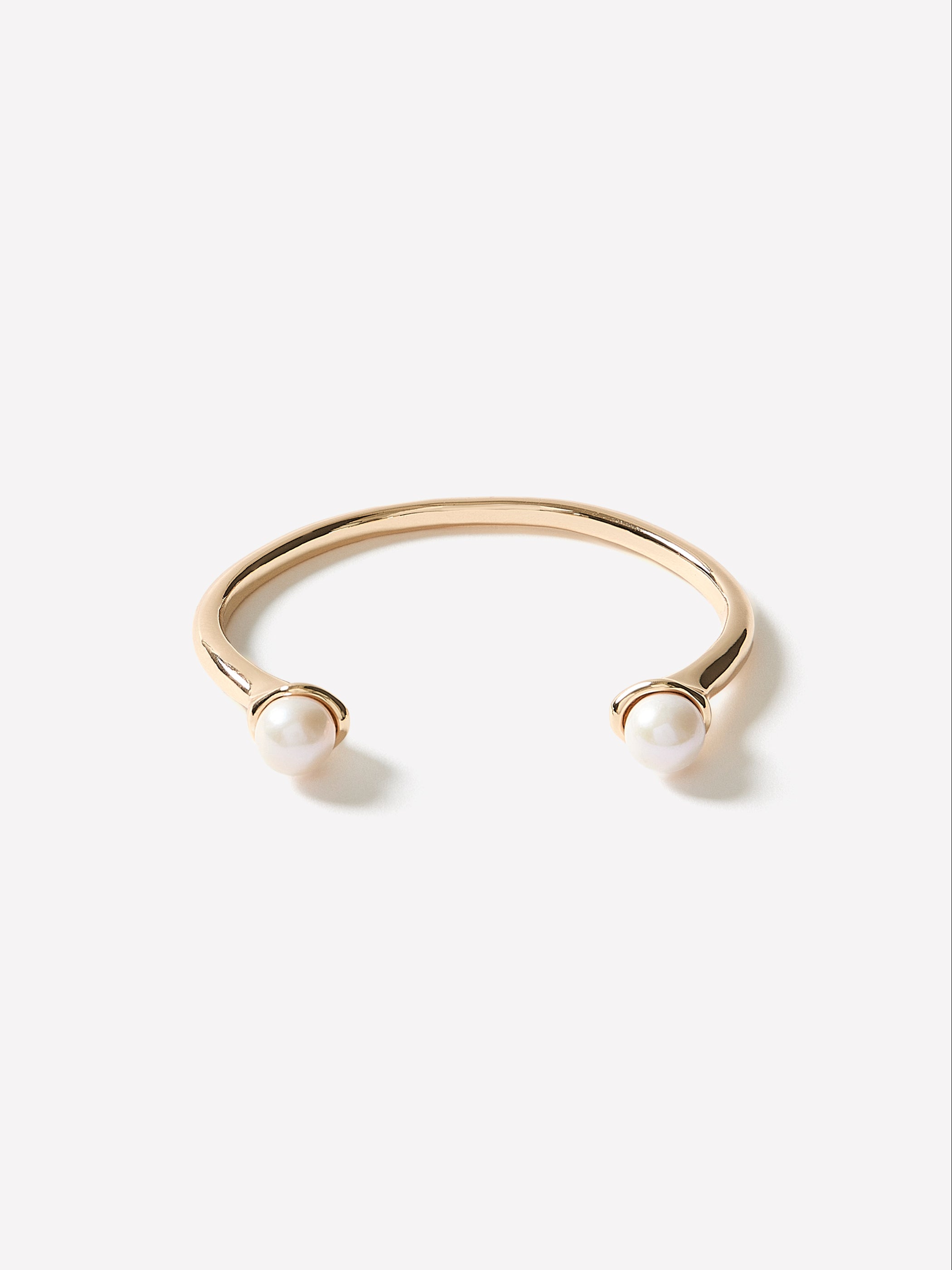 Open Cuff Bracelet With Pearls