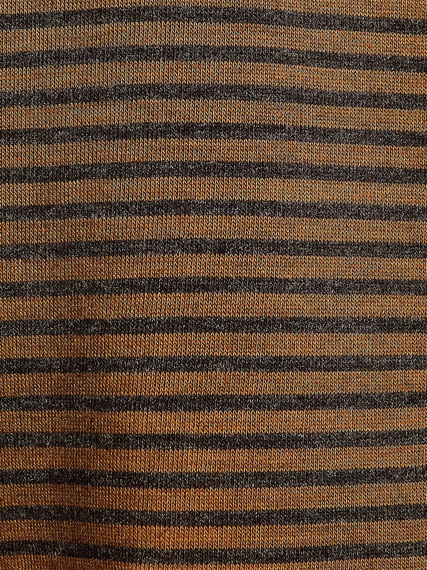 Striped Long-Sleeve Boat-Neck Top