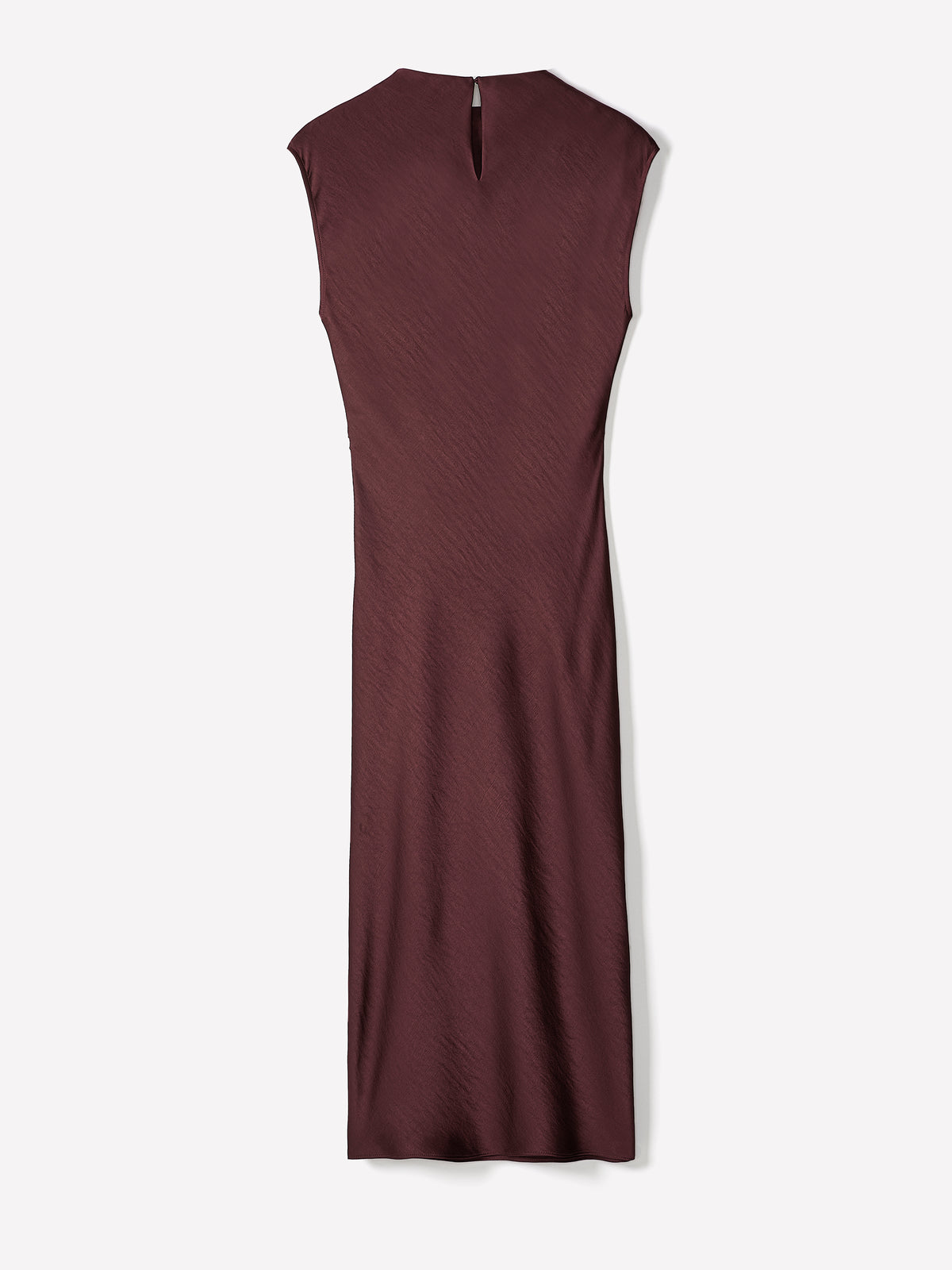 Satin Wrap Dress With Front Tie