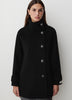 Woven Wool Blend Double Breasted Coat