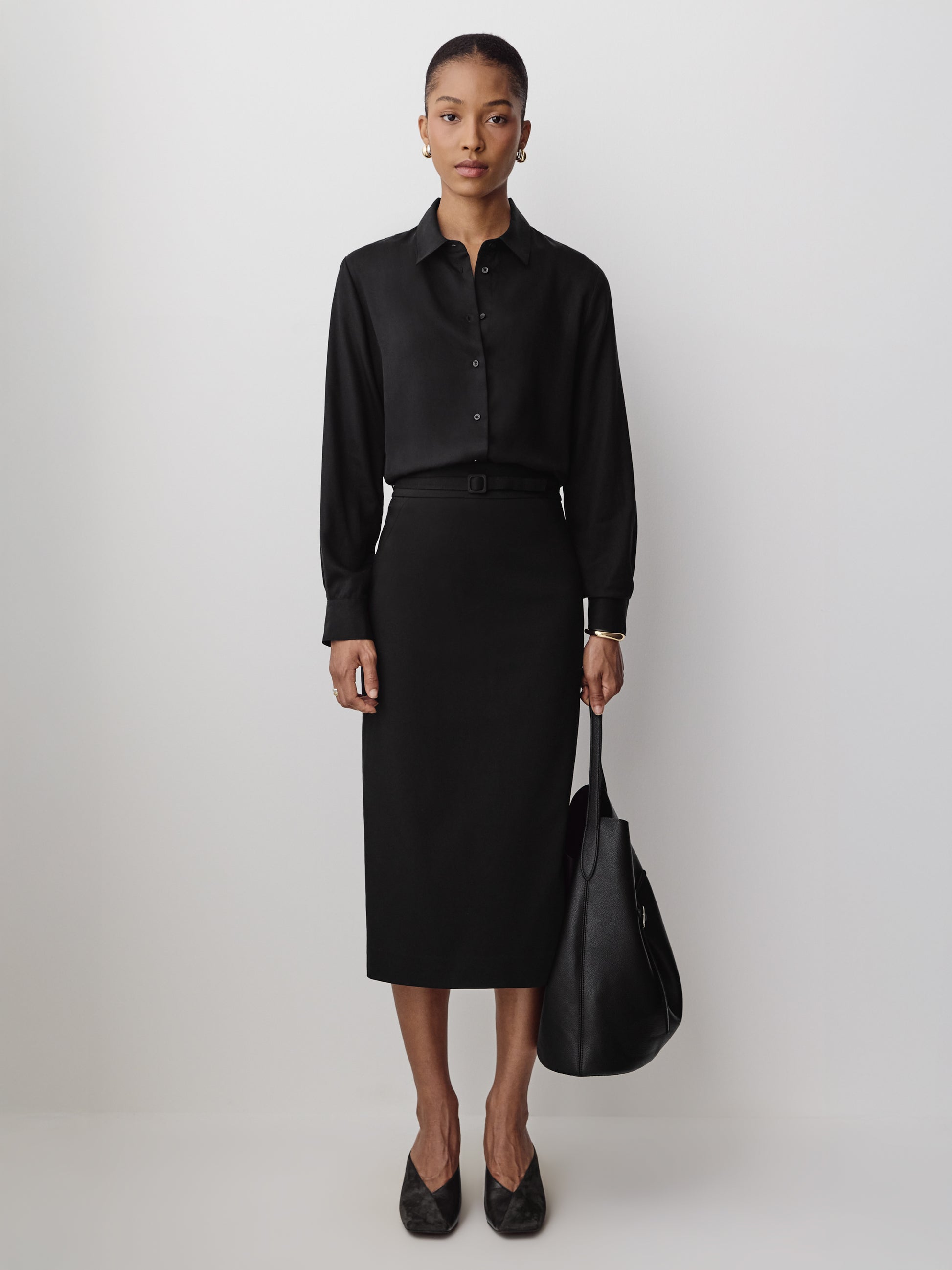 Woven Lyocell Drop Shoulder Shirt