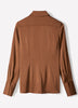 Woven Satin Long Sleeve Shirt
