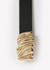Leather Belt With Metal Buckle