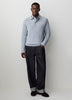 Long-Sleeve Polo Sweater