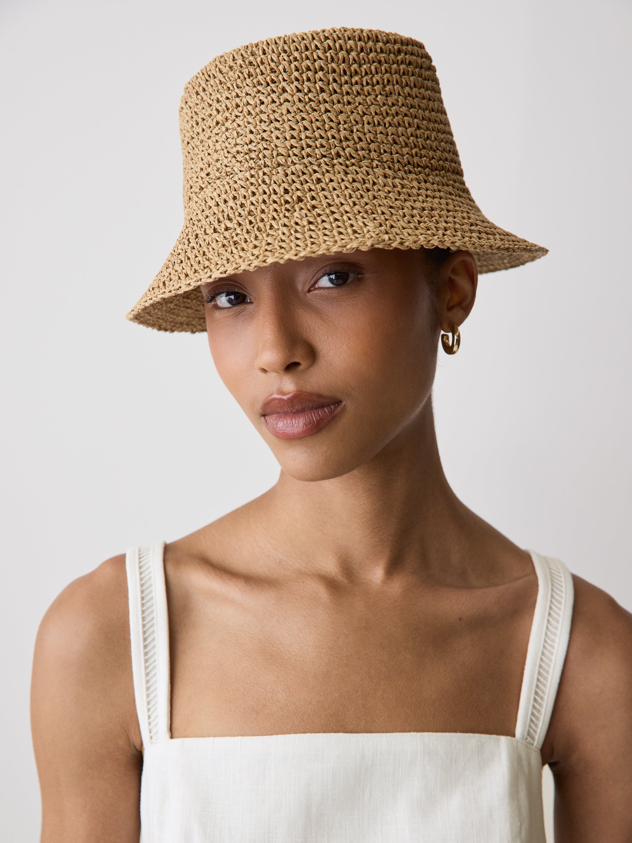 Straw Bucket Hat