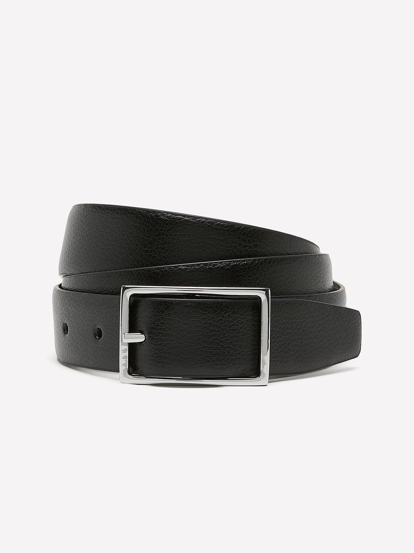 Black and Brown Reversible Leather Belt