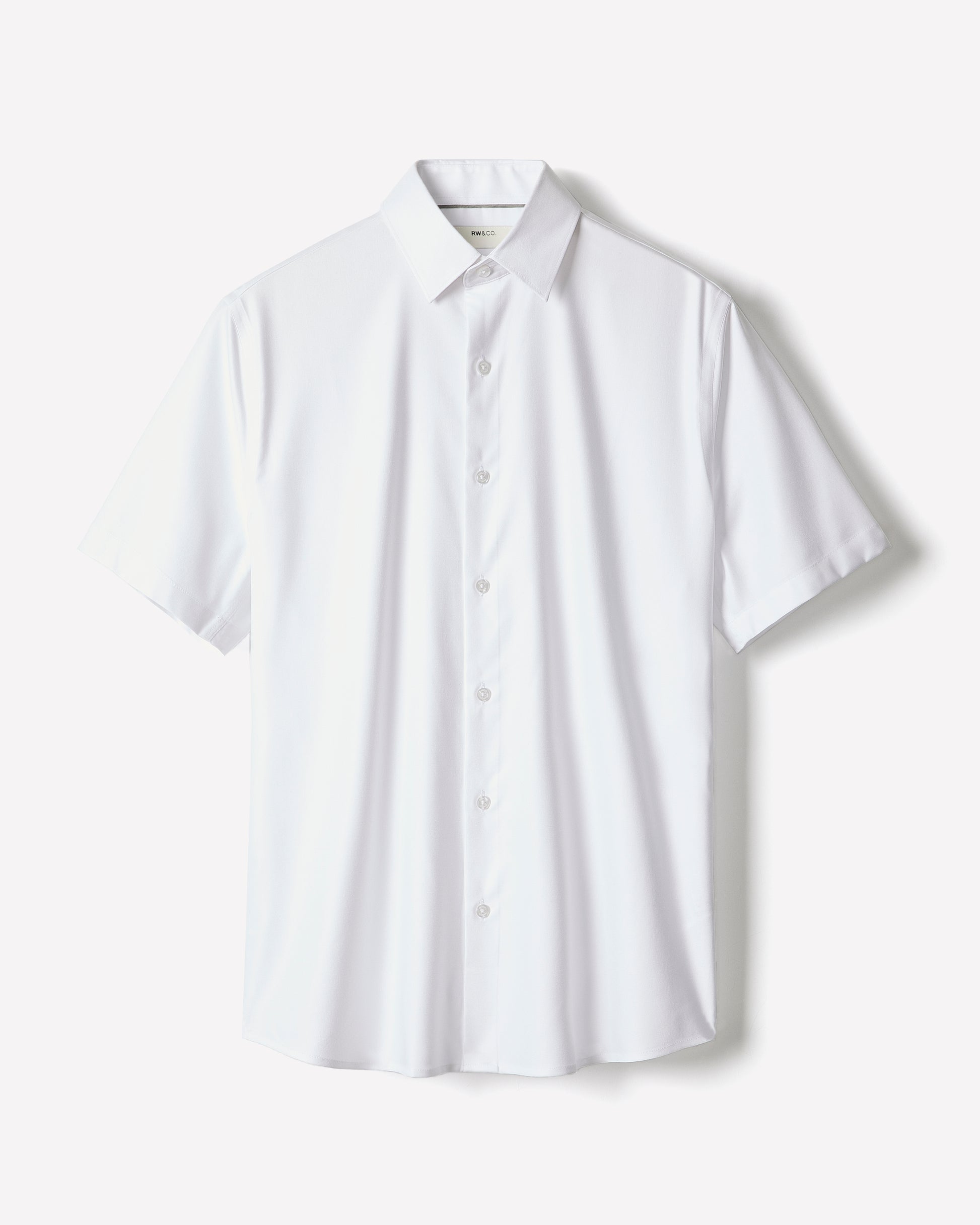 slim fit dress slacks Men's Short-Sleeve Slim-Fit Knit-Like Dress Shirt – RW&CO
