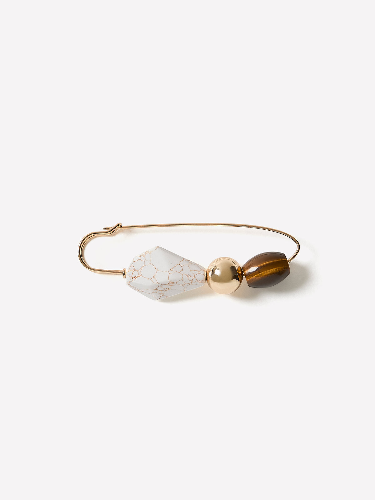 Brooch with Semi-Precious Stones, Metal Design