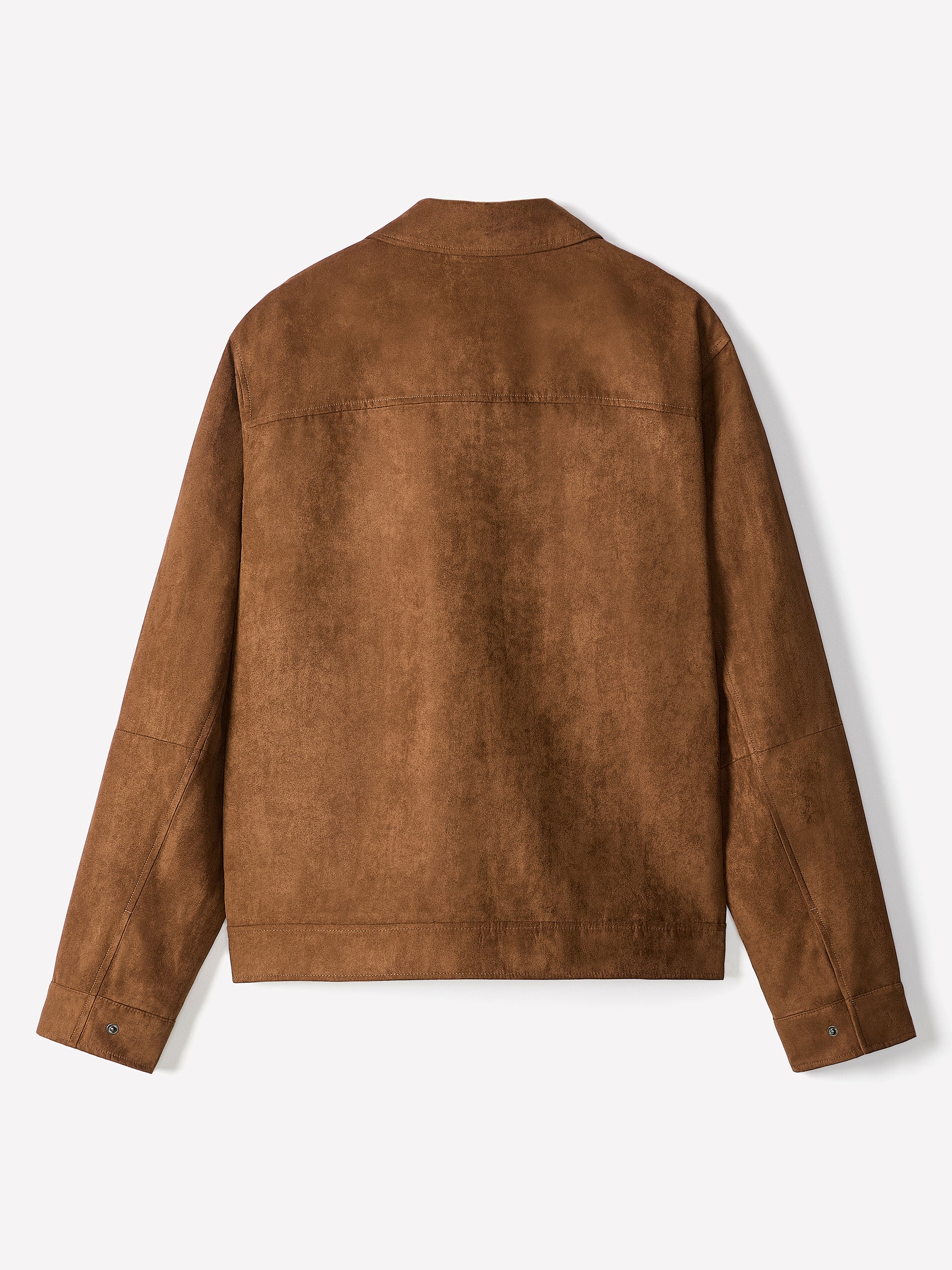 Woven Mens Jacket Faux Suede 100% Polyester