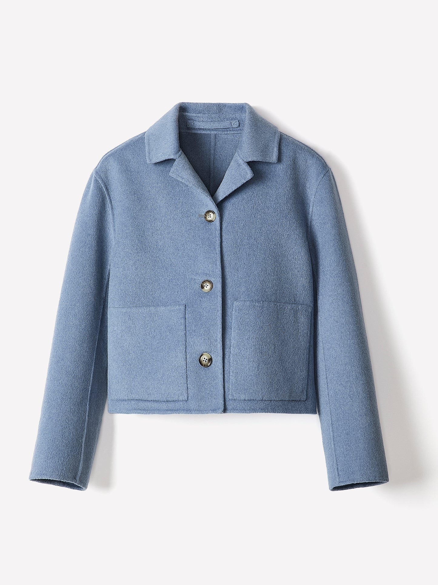 Double Face Wool-Blend Transitional Coat