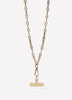 Metal Imitation Necklace with Chain Detail