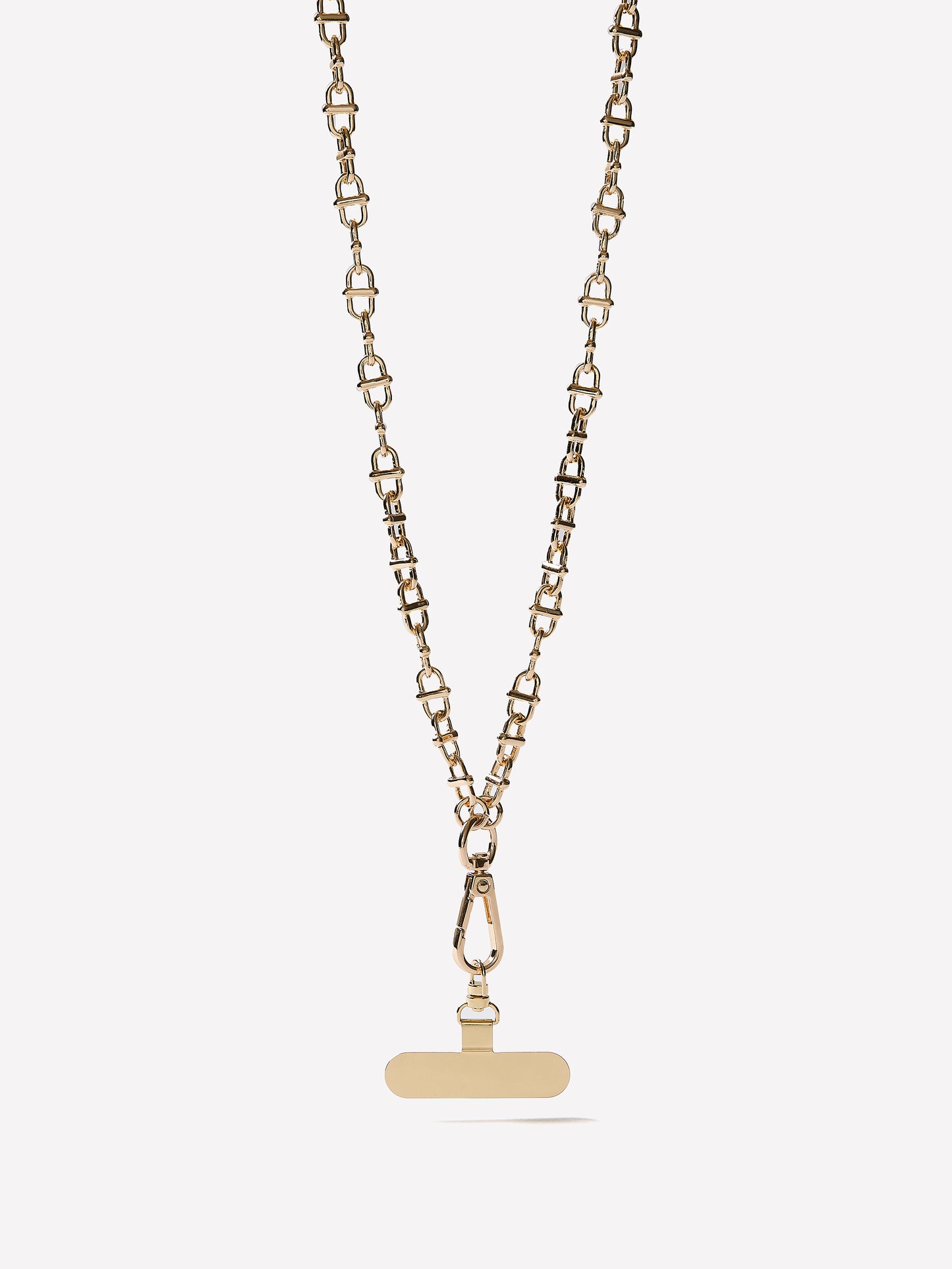 Metal Imitation Necklace with Chain Detail