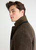Wool and Cashmere Coat with Tailored Collar