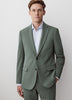 Slim Fit Woven Blazer in Northern Teal