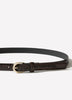 Leather Belt with Croco Texture