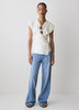 Extended-Sleeve Wrap Blouse