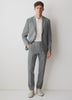 Slim Fit Wool Blend Mens Woven Pant