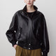 Woven PU Coated Jacket with Funnel Neck