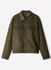Woven Faux Suede Shacket Jacket