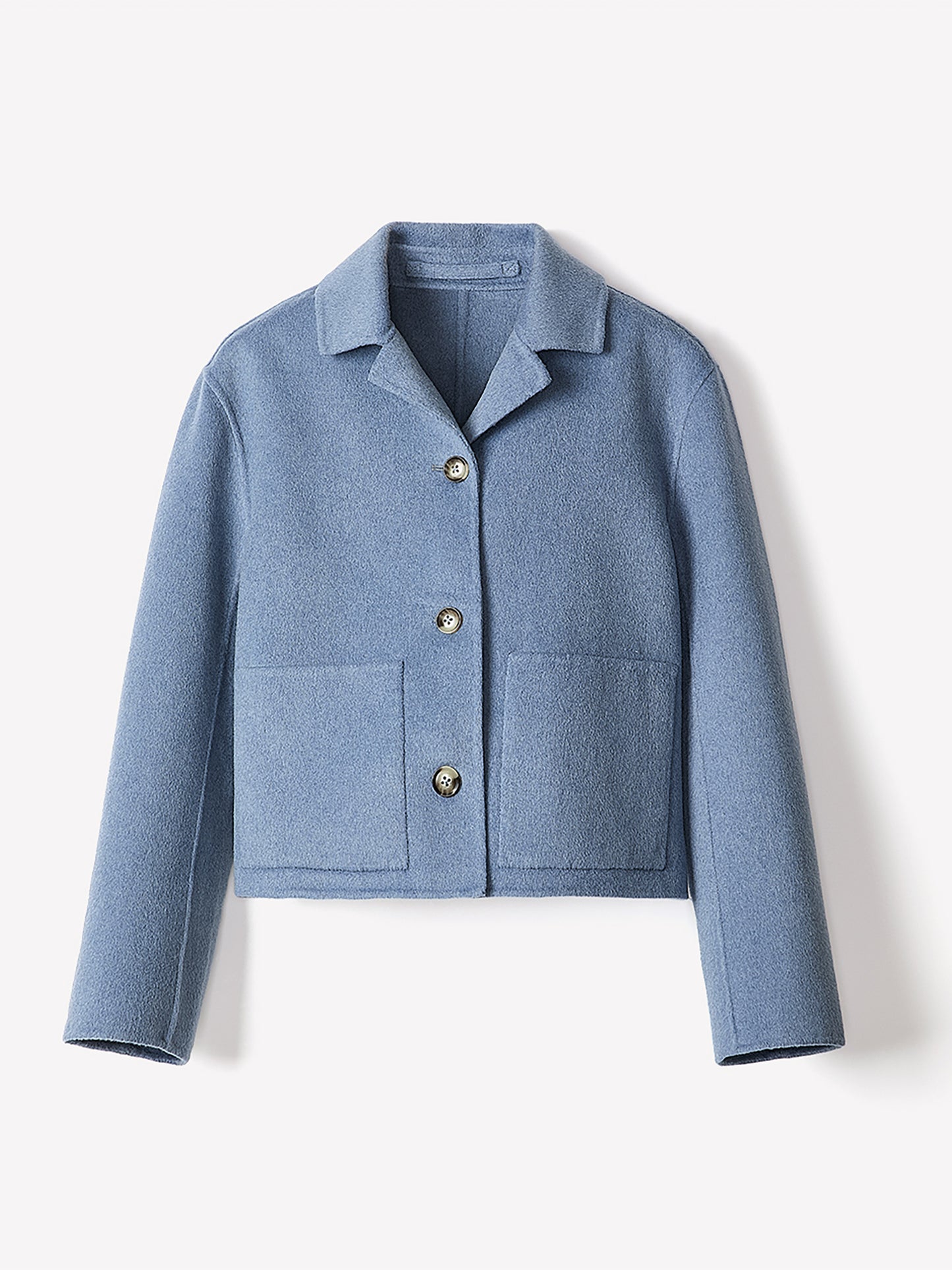 Double Face Wool-Blend Transitional Coat