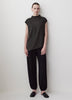 Knit Asymmetric Top Blend Fabric