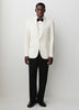 Tailored-Fit White Dinner Blazer