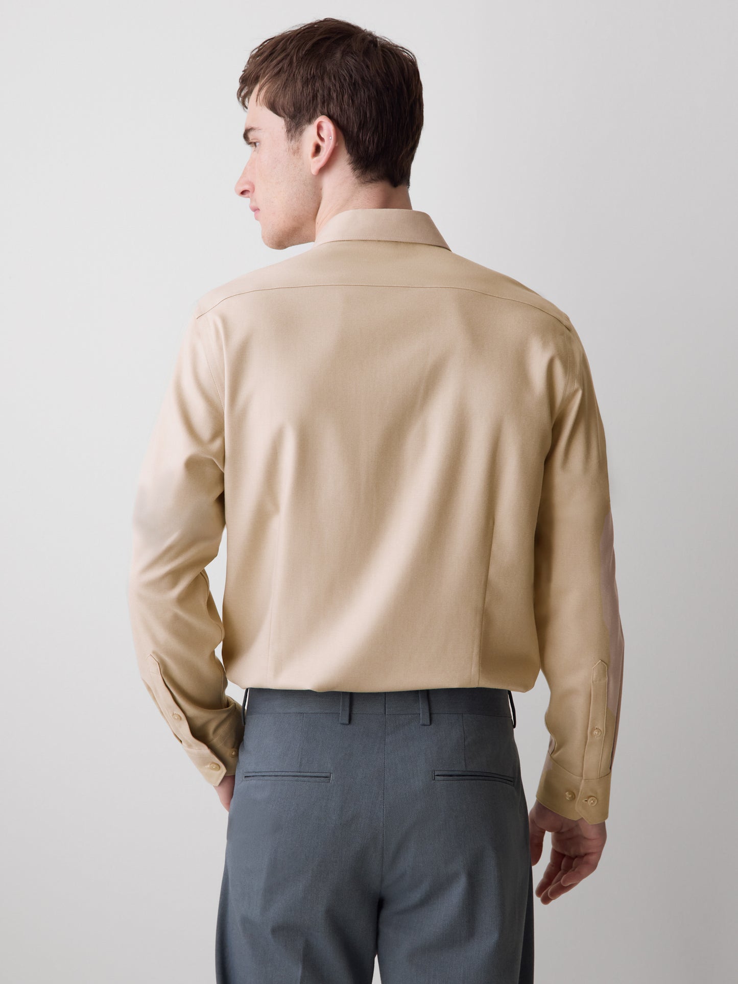 Slim Fit Knit-Like Dress Shirt