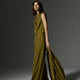 High Rise Wide Leg Stretch Woven Pant