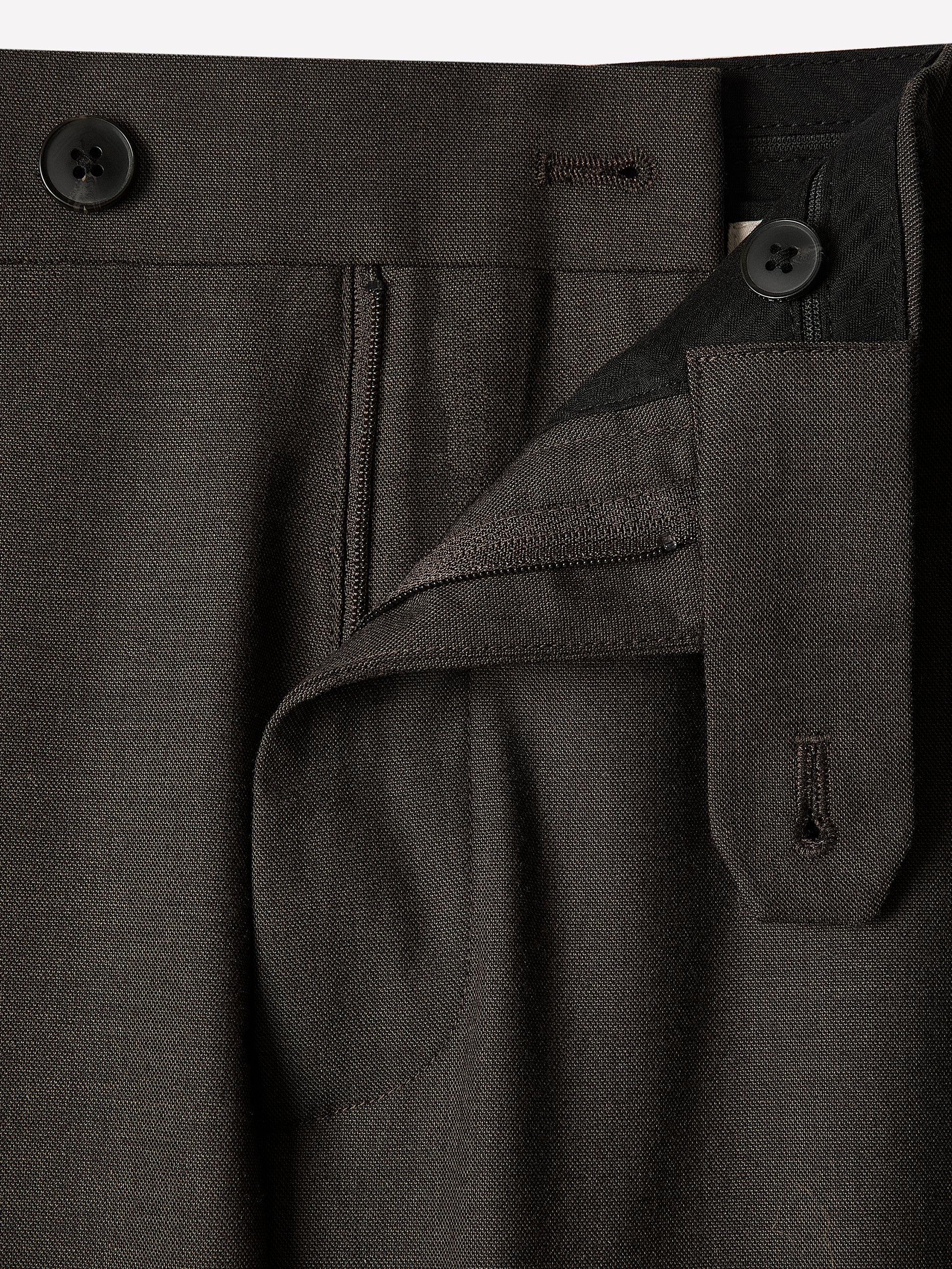 Slim-Leg Wool-Blend Pant