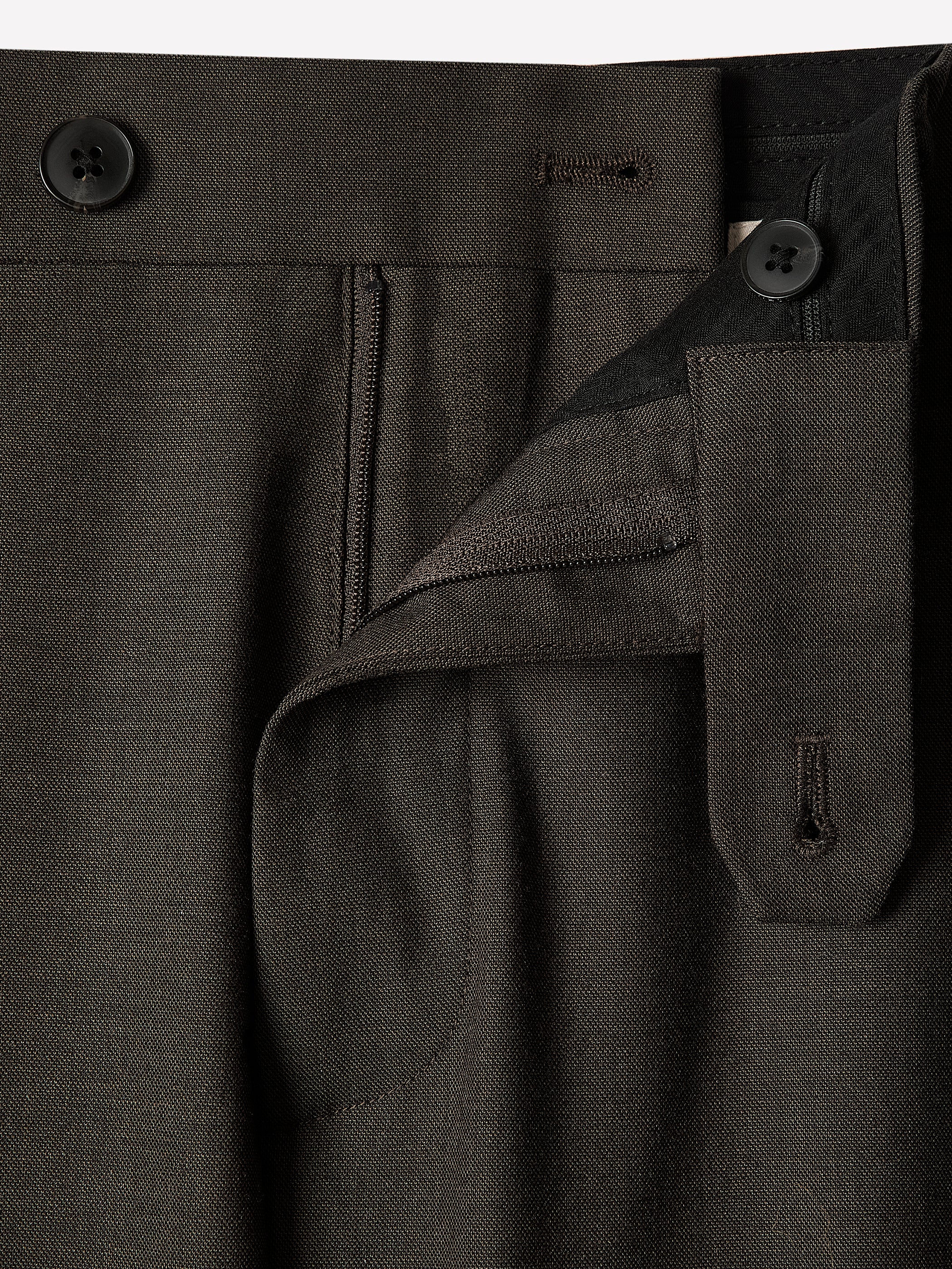 Slim-Leg Wool-Blend Pant