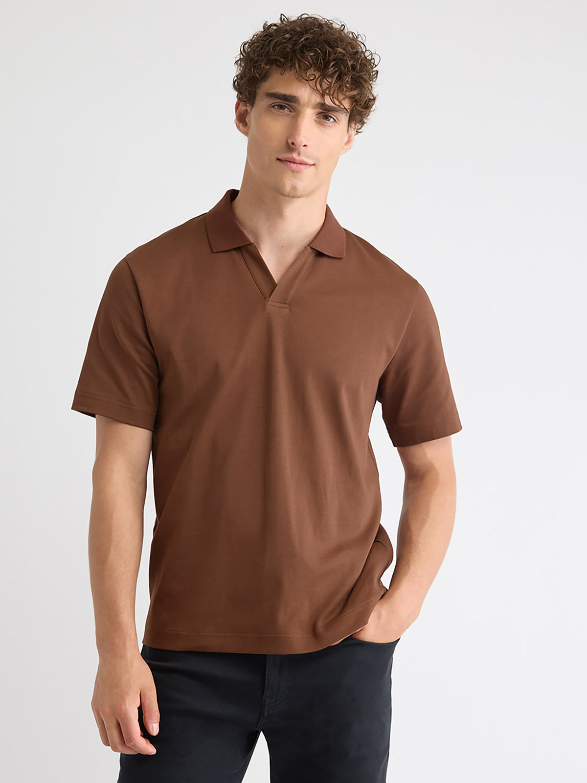 Solid Short-Sleeve Polo