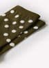 Crew Socks Cotton Blend Oversized Dot Pattern