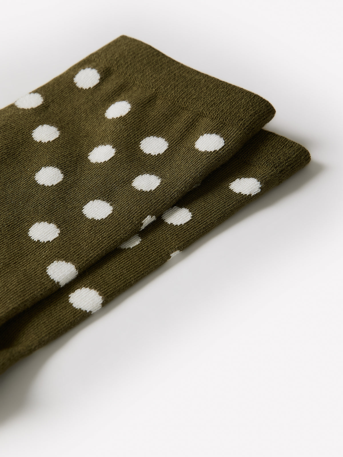 Crew Socks Cotton Blend Oversized Dot Pattern